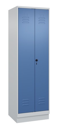  C+P PSA Doppel-Spind Classic PLUS, Sockel, 2 Abteile, 1950x600x500mm, 7035/5023  