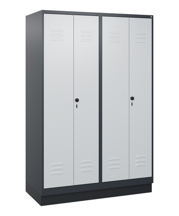 C+P PSA Doppel-Spind Classic PLUS, Sockel, 4 Abteile, 1800x1200x500mm, 7016/7035  