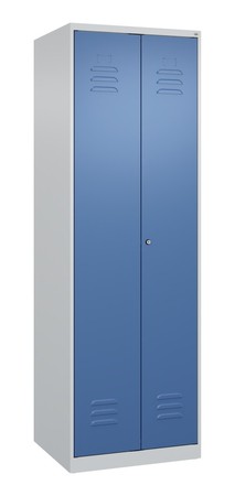  C+P Putzmittel-Spind Classic PLUS, 2 Abteile, 1850x600x500mm, 7035/5023  