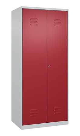  C+P Putzmittel-Spind Classic PLUS, 2 Abteile, 1850x800x500mm, 7035/3003  