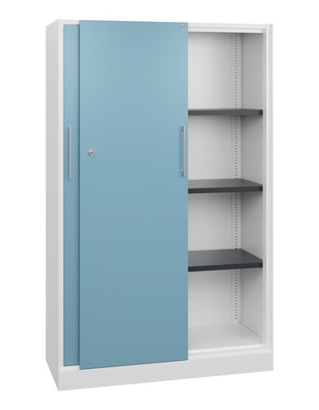  C+P Schiebetürenschrank Asisto, H1635xB1000xT435mm, 9016/0010  