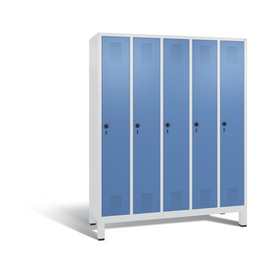  C+P Garderobenschrank Evolo, H1850xB1480xT500mm, 7035/5023  