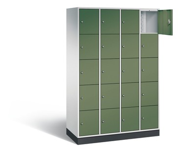  C+P Schließfachschrank Intro, H1950xB1220xT490mm, 7035/6011  