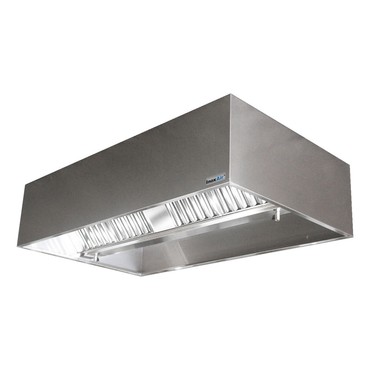  InoxAir Deckenhaube, 2.600 x 1.300 x 450mm  