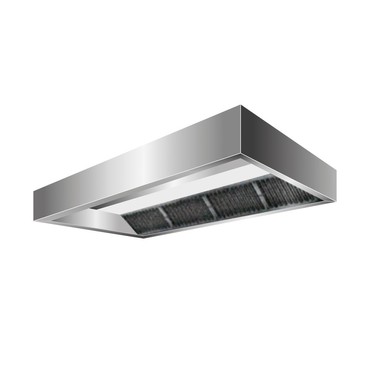  InoxAir Deckenhaube, 3.200 x 2.400 x 450mm, 2-teilig  