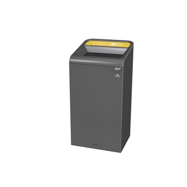 Configure Recycling-Station Papier BE FR 87 Liter Anthrazit, Gelb Rubbermaid  