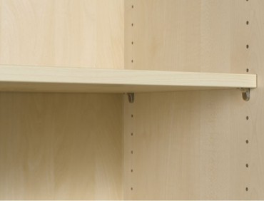  Geramöbel Flügeltürenschrank mit Standfüßen, Griff links oder rechts, inkl. Türdämpfer, nicht abschließbar, 400x420x752, Ahorn/Weiß  