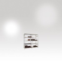  Leichtes ESD-Fachboden-Steckregal Anbauregal mit 5 Stahlböden, HxBxT = 2000 x 1000 x 600 mm  