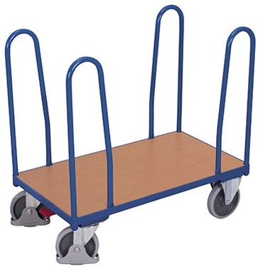  Seitenbügelwagen mit 4 Bügeln RAL5010 Enzianblau Kastenwagen Plattformwagen  