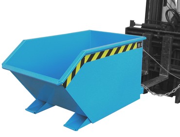  Spänebehälter SGU 50 lackiert RAL5012 Lichtblau Stapler Anbaugerät  