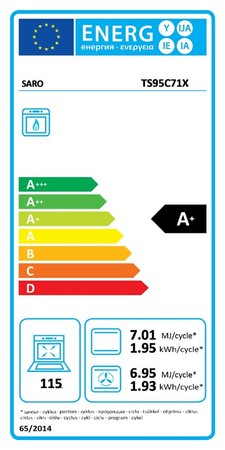 SARO 331 1165 Multifunktionsherd Gas Gas Modell TS95C71X Gastro Profi Restaurant  