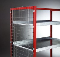  Stirnwand aus Drahtgitter verzinkt, für VARIMOBIL Wagen, HxBxT = 950/1030 x 10 x 600 mm  