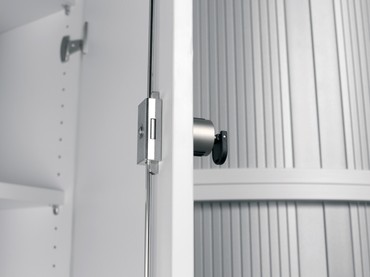  Flügeltürenschrank, 5 Dekor-Einlegeböden, abschließbar, 1200x425x2304, Ahorn/Ahorn  