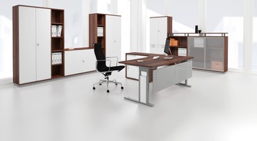  Flügeltürenschrank, 5 Dekor-Einlegeböden, abschließbar, 1200x425x2304, Ahorn/Ahorn  
