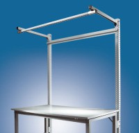  Aufbauportal mit Ausleger für UNIVERSAL + PROFI Standard Grundtische, Nutzhöhe 1500 mm  