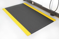 Ergonomische Arbeitsplatzmatte Orthomat® Standard Schwarz/Gelb 0.9m x 1.5m  