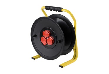 25 m H05RR-F 3G1.5 IP20 Innenbereich schwarz Schwabe 10411 Metall-Kabeltrommel 285 mm /ø as