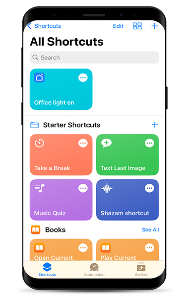 Apple Siri - shortcuts