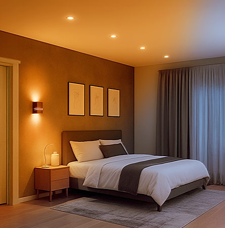 Smart Home LED Beleuchtung im Schlafzimmer