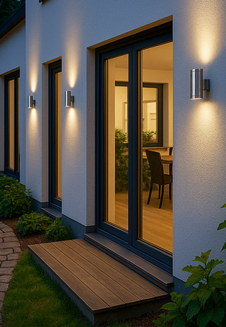 TIRA Wandleuchte an der Wand