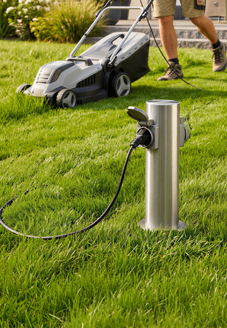 KONIVA Energiesäule mit 2 Steckdosen