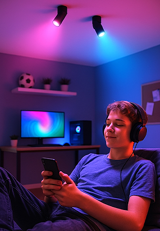 Smartbeleuchtung mit TOBI-L Deckenleuchte