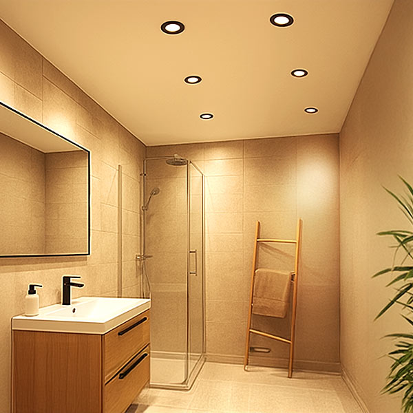 6 BEDA Einbaurahmen in Badezimmer