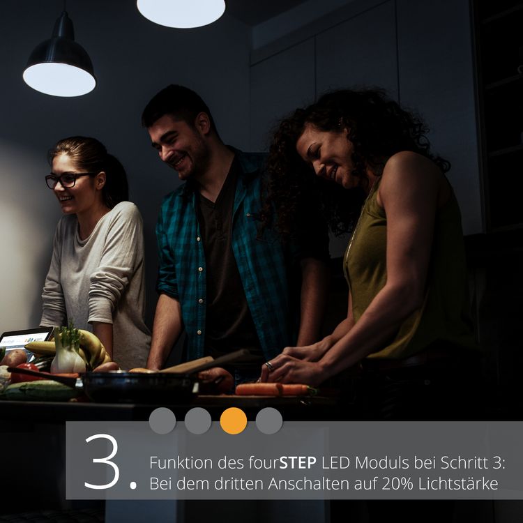 Extra flacher Deckenspot Aufbau Alu schwarz schwenkbar inkl. fourSTEP