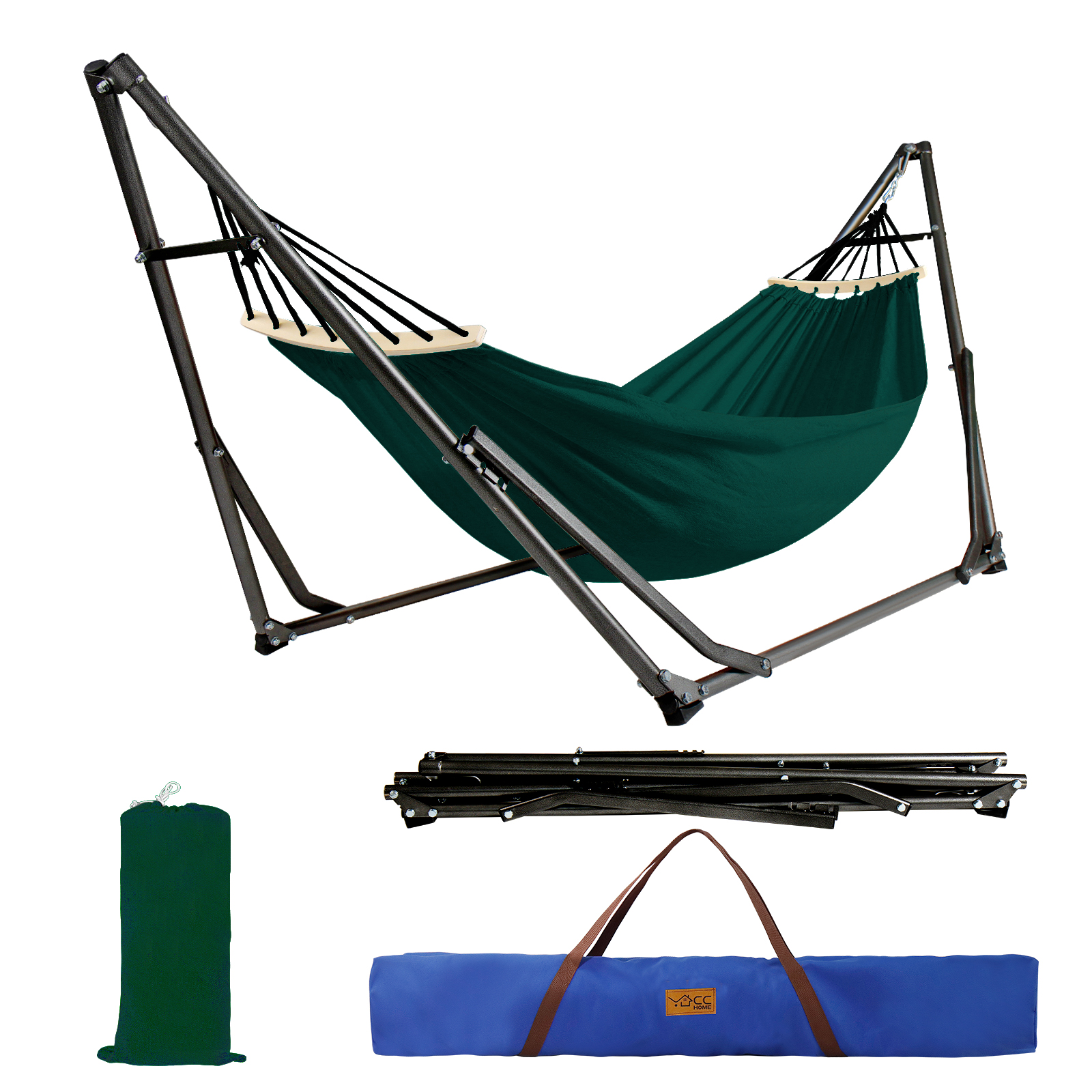 Sdraio Pieghevole Amaca Doppio Uso Con Supporto Pieghevole Sedia