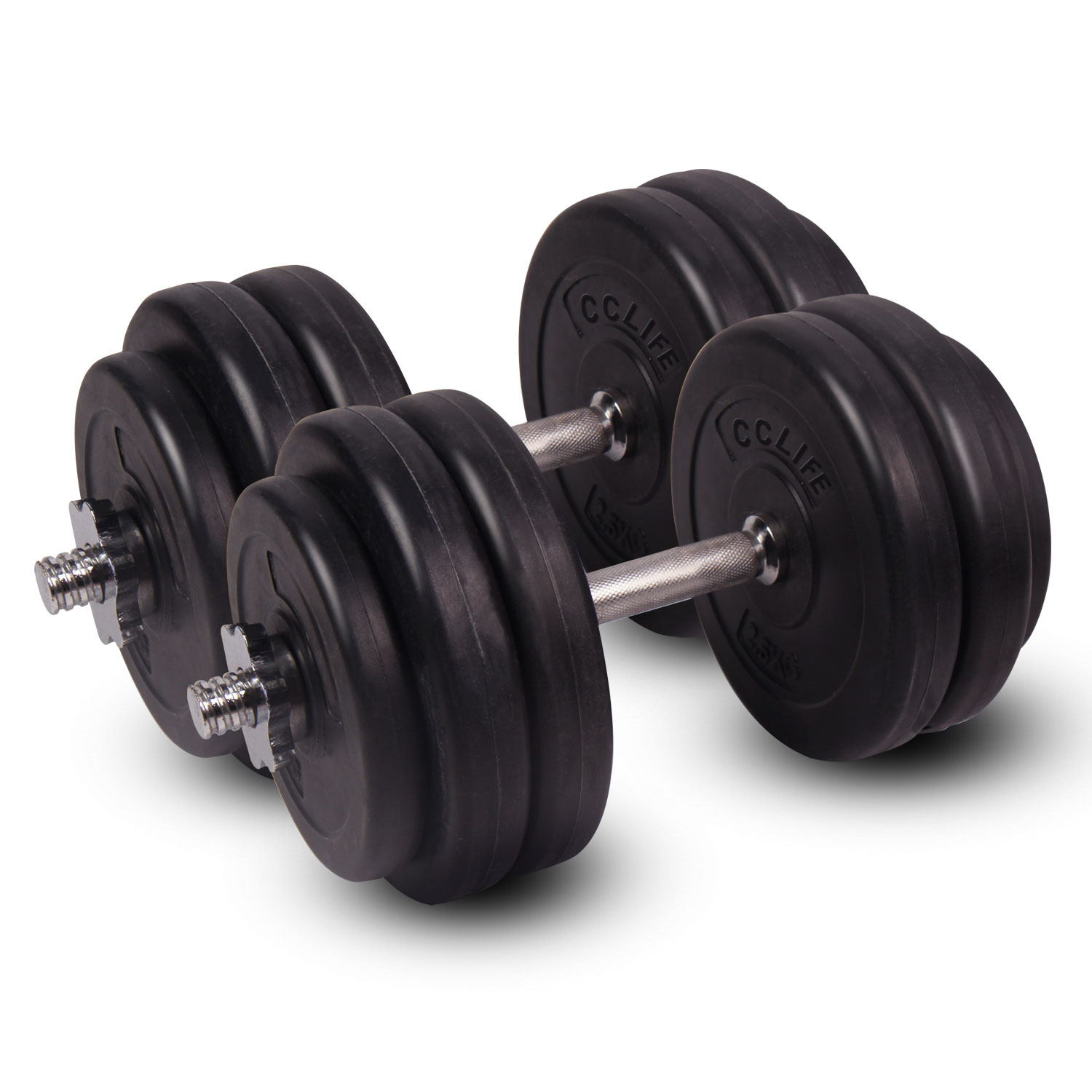 inkl 4 x Sternverschluss ScSPORTS 30 kg Hantel-Set Kunststoff mit 2 x Kurzhantelstange und Gewichte 30 mm inkl 4 x Sternverschluss ScSPORTS 30 kg Hantel-Set Kunststoff mit 2 x Kurzhantelstange und Gewichte 30 mm