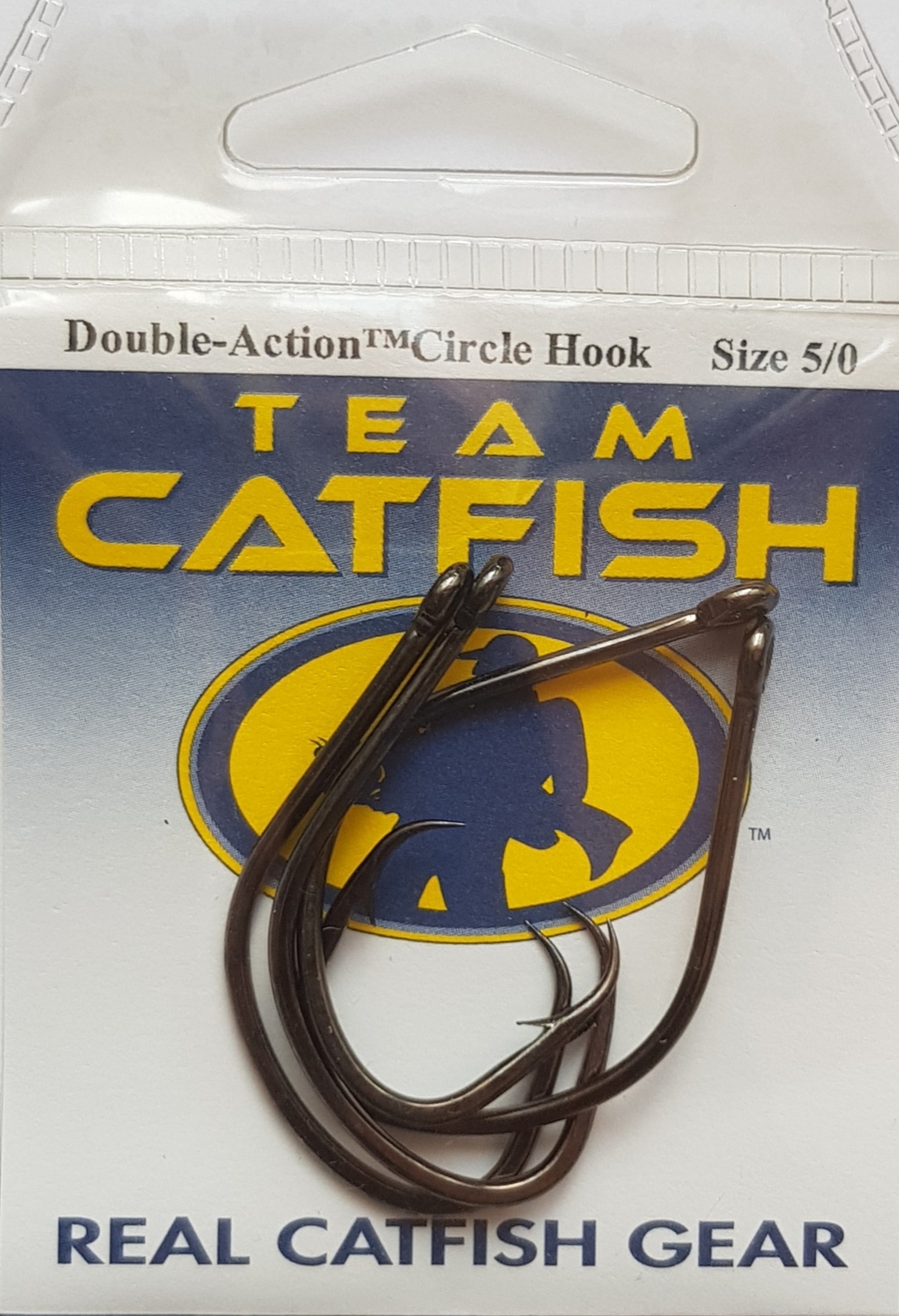 Team Catfish TC81Z Double Action Circle Hook zum Welsangeln, Black