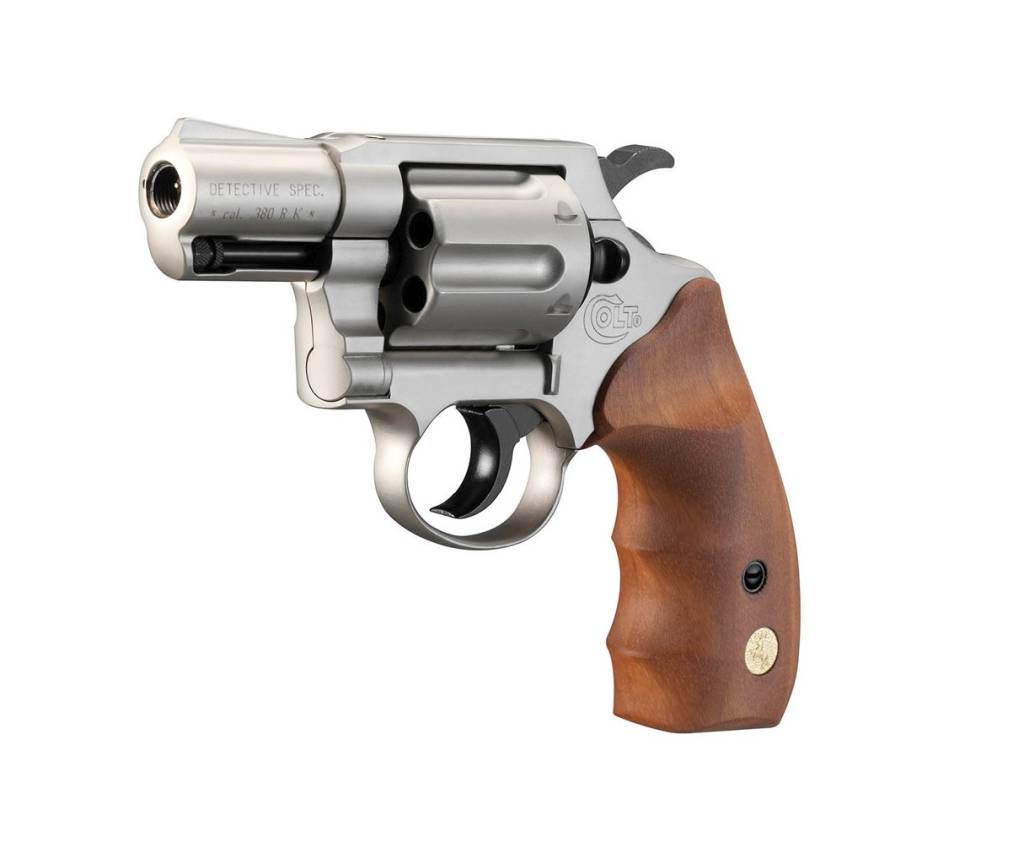 Colt Detective Special cal. 9 mm R.K. - nickel / wood | ID Paintball
