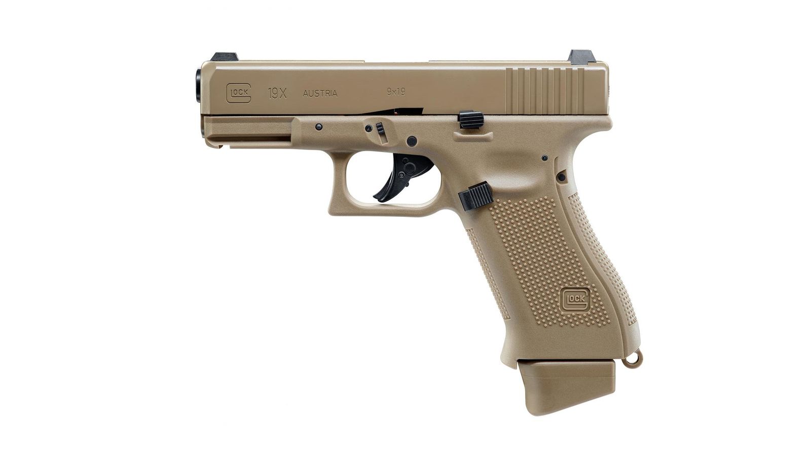 GLOCK 19X cal. 6 mm BB FDE TAN Co2 Blowback | ID Paintball