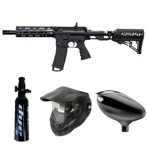 Kit Protection Paintball Tippmann TMC Elite Niveau 3 - Noir/Noir, Taille Large/X-Large, Neuf