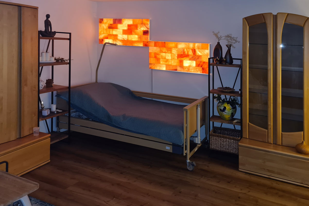 Salzwand am Krankenbett