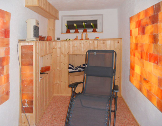 Salzwand im privatem Salzraum