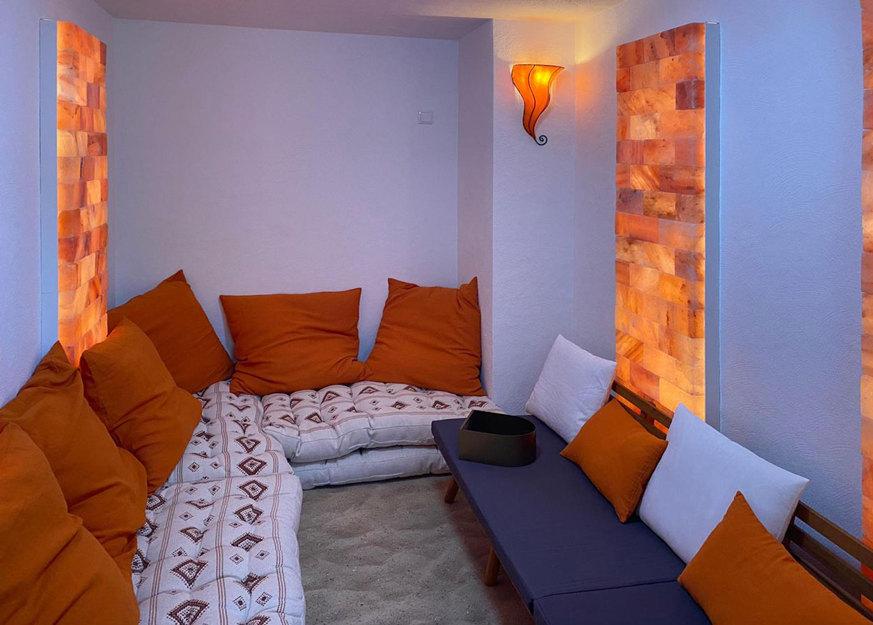 Salzwand mit orientalischem Flair