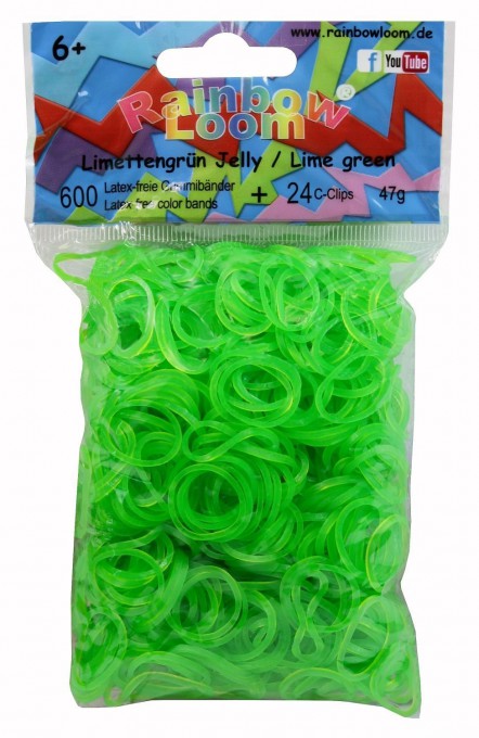 Rainbow Loom - 600 Bänder Jelly Limette (12 ct.) Rainbow Loom - 600 Bänder Jelly Limette (12 ct.)