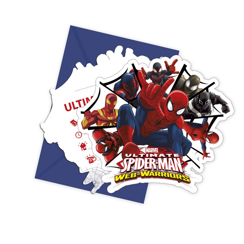 Ultimate Spiderman Web Warriors - Einladungskarten mit Umschlag Ultimate Spiderman Web Warriors - Einladungskarten mit Umschlag