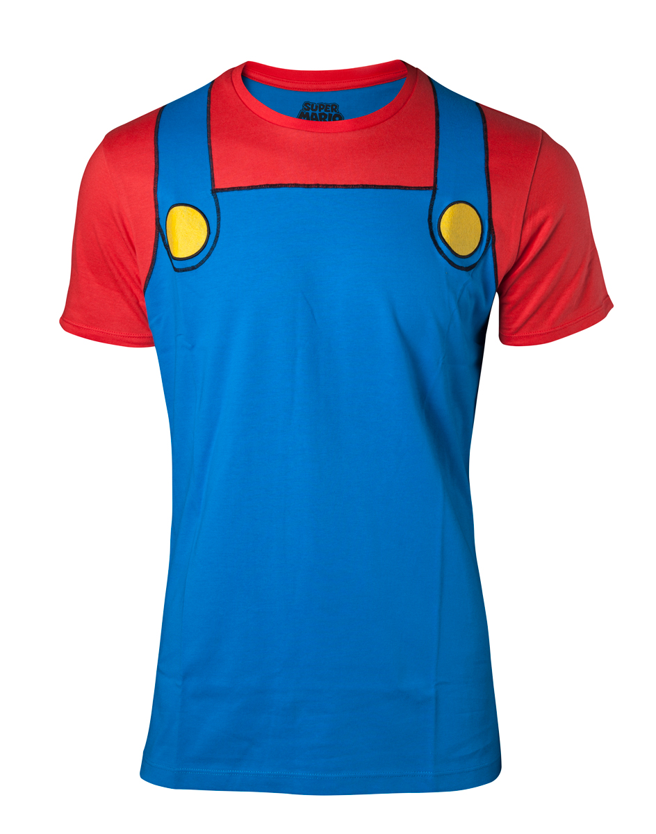 Difuzed Nintendo Super Mario Cosplay Herren T-Shirt blau/rot L Difuzed Nintendo Super Mario Cosplay Herren T-Shirt blau/rot L