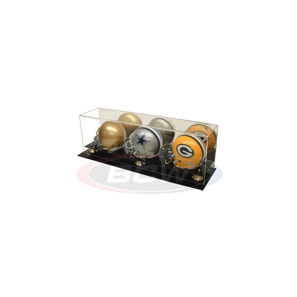 BCW Acrylic Triple Mini Helmet Holder with Mirror BCW Acrylic Triple Mini Helmet Holder with Mirror