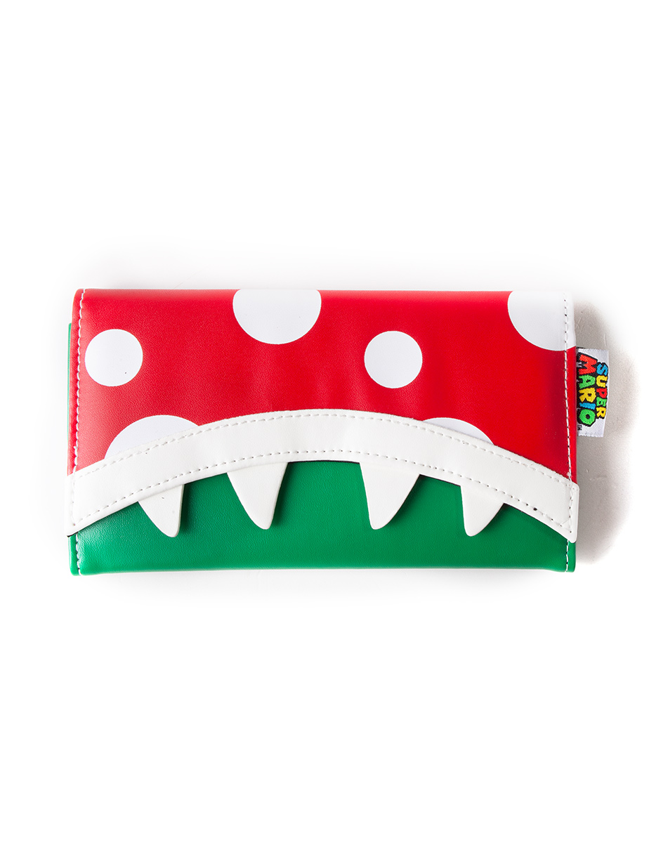 Difuzed Super Mario Geldbörse Piranha Plant Nintendo rot grün 17,5x10x2cm Difuzed Super Mario Geldbörse Piranha Plant Nintendo rot grün 17,5x10x2cm