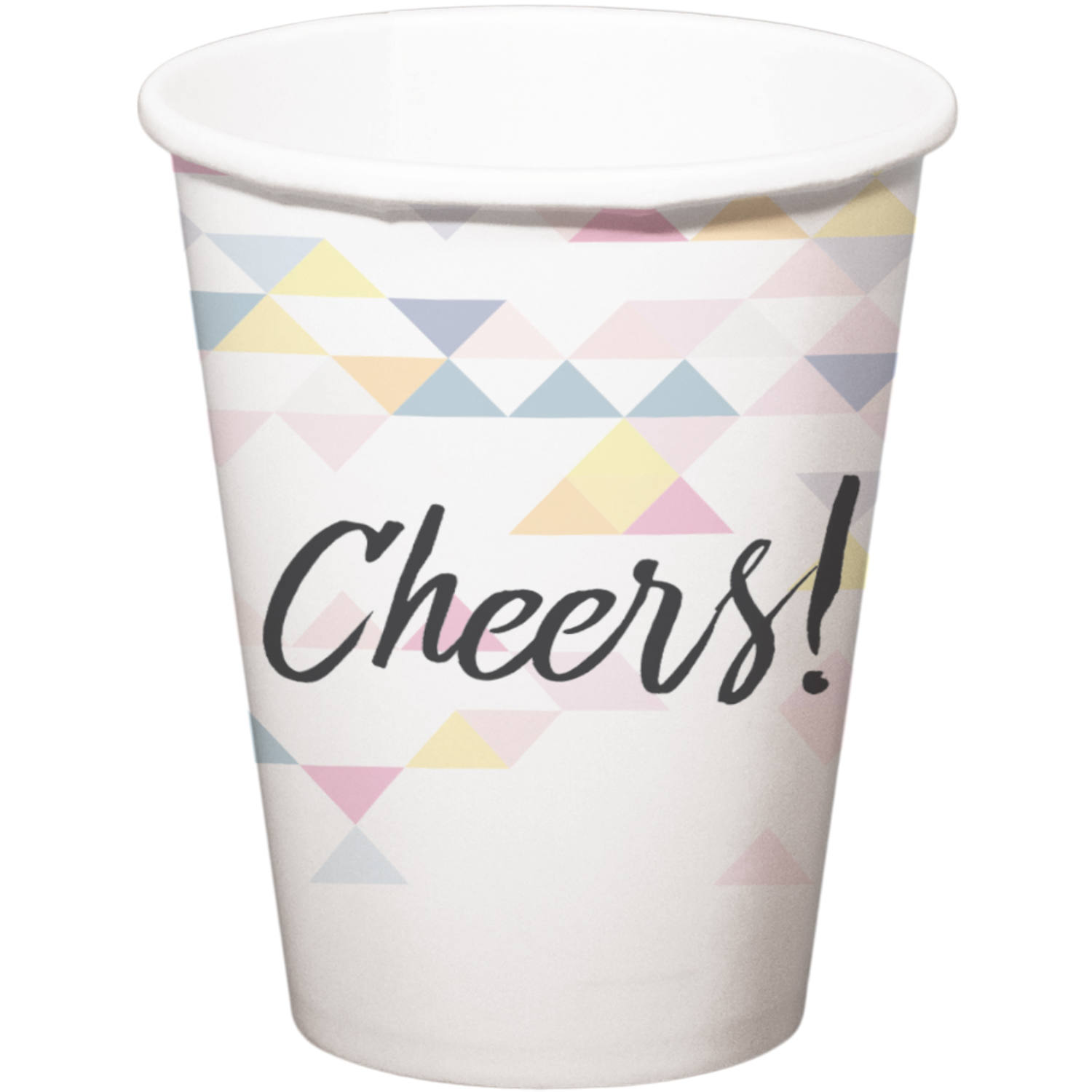 Cheers / Prost Trinkbecher Perlmutt 250 ml - 6 Stück