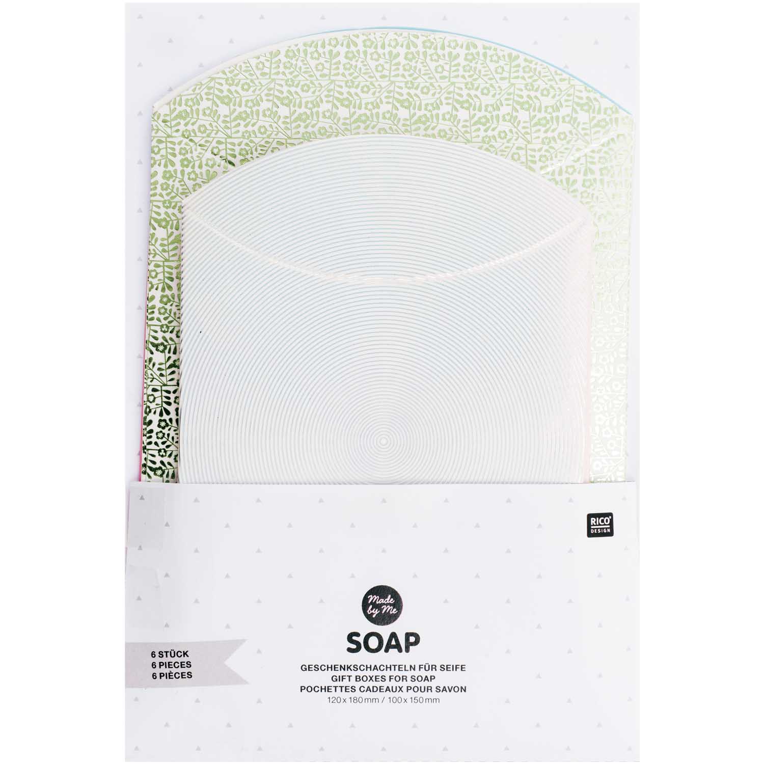 Geschenkschachteln für selbstgemachte Seife 6 Stück