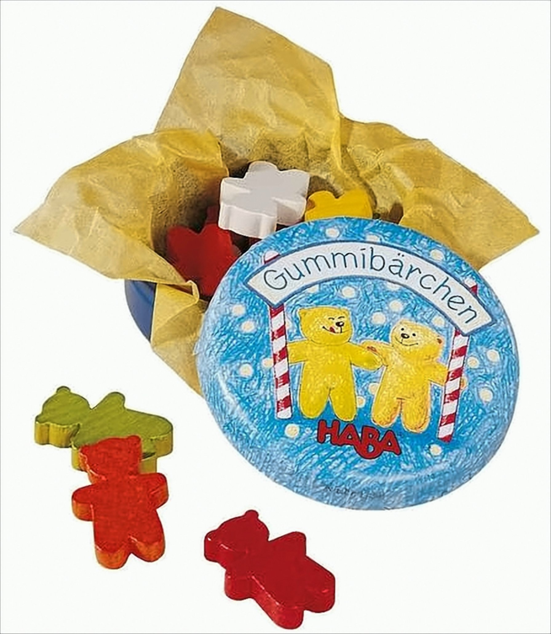 Dose mit Gummibärchen