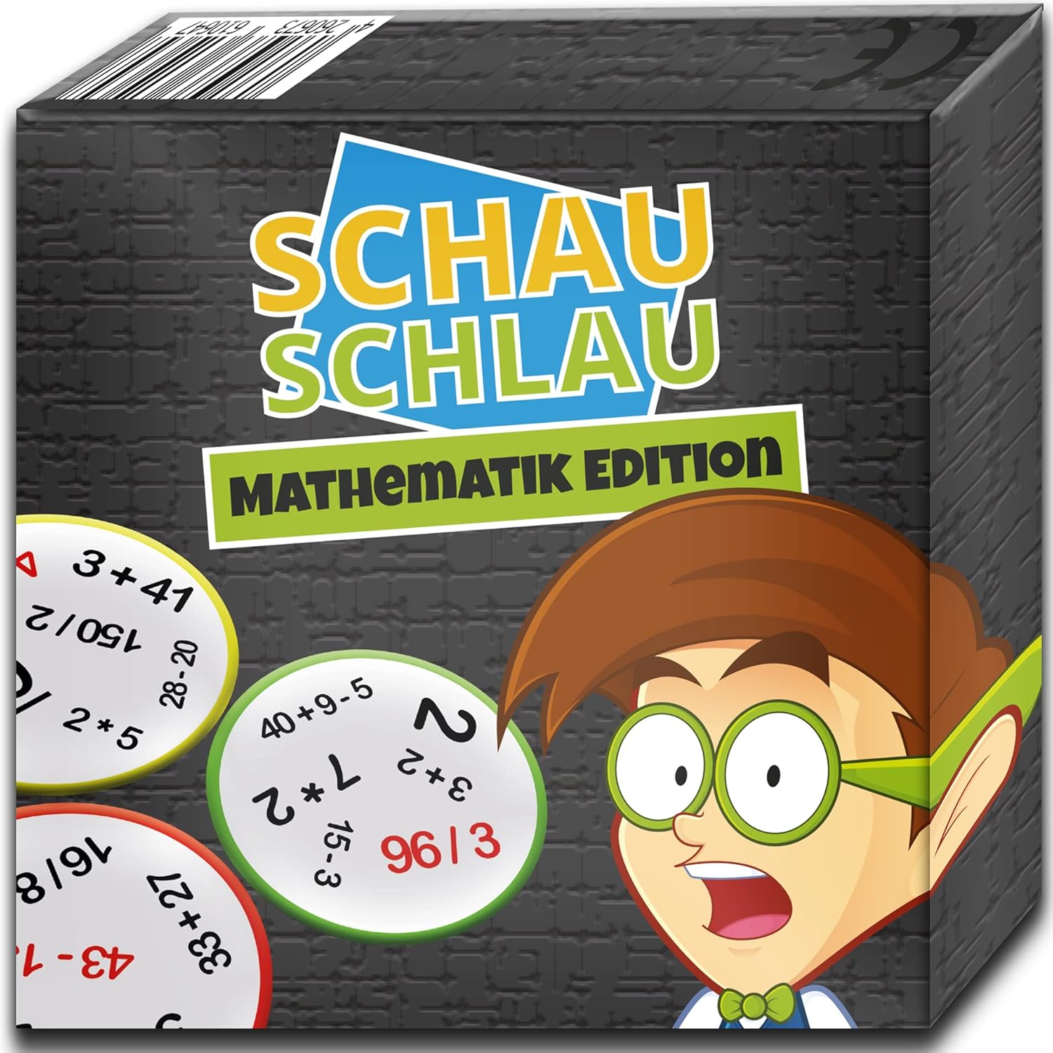 SCHAU SCHLAU - Mathematik Edition - Gesellschaftsspiel - Kniffliges Kartenspiel