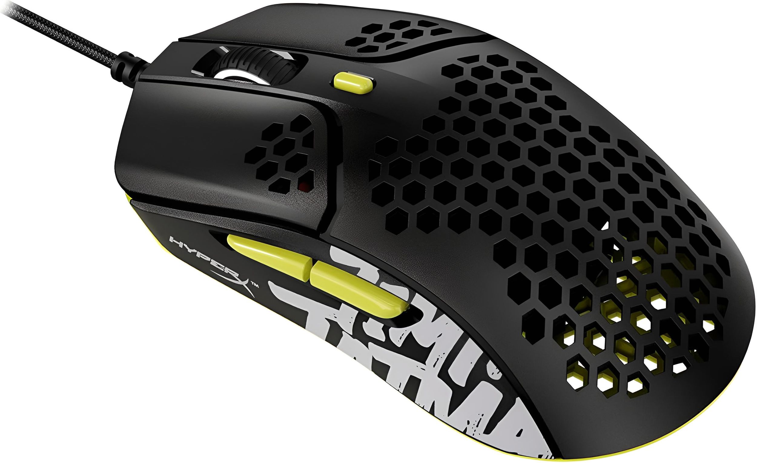 HyperX Pulsefire - Gaming Maus - Ultraleicht, Honeycomb Shell, USB Kabel, 6 programmierbare Tasten
