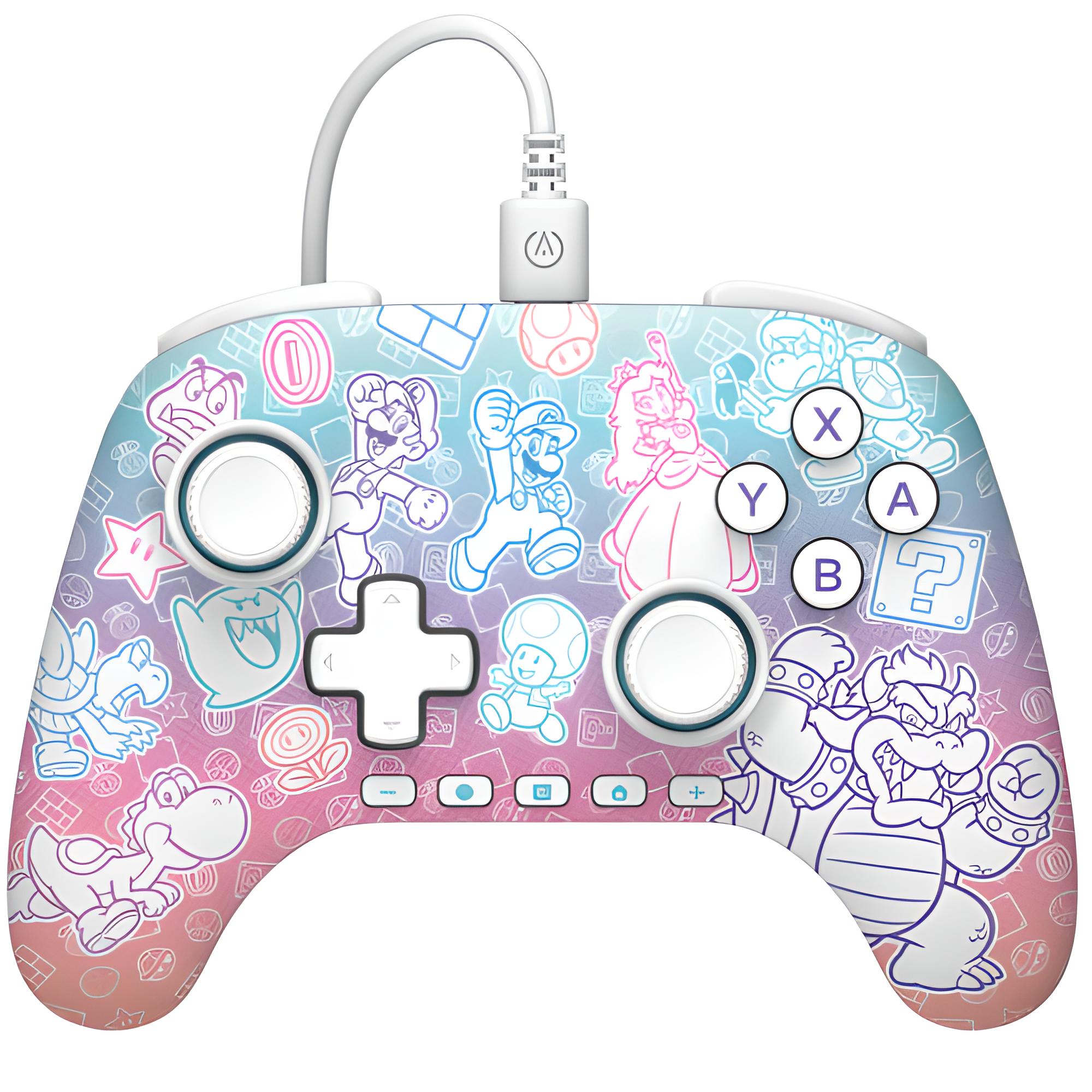 NSW2 Controller Advantage wired Mushroom Kingdom PowerA