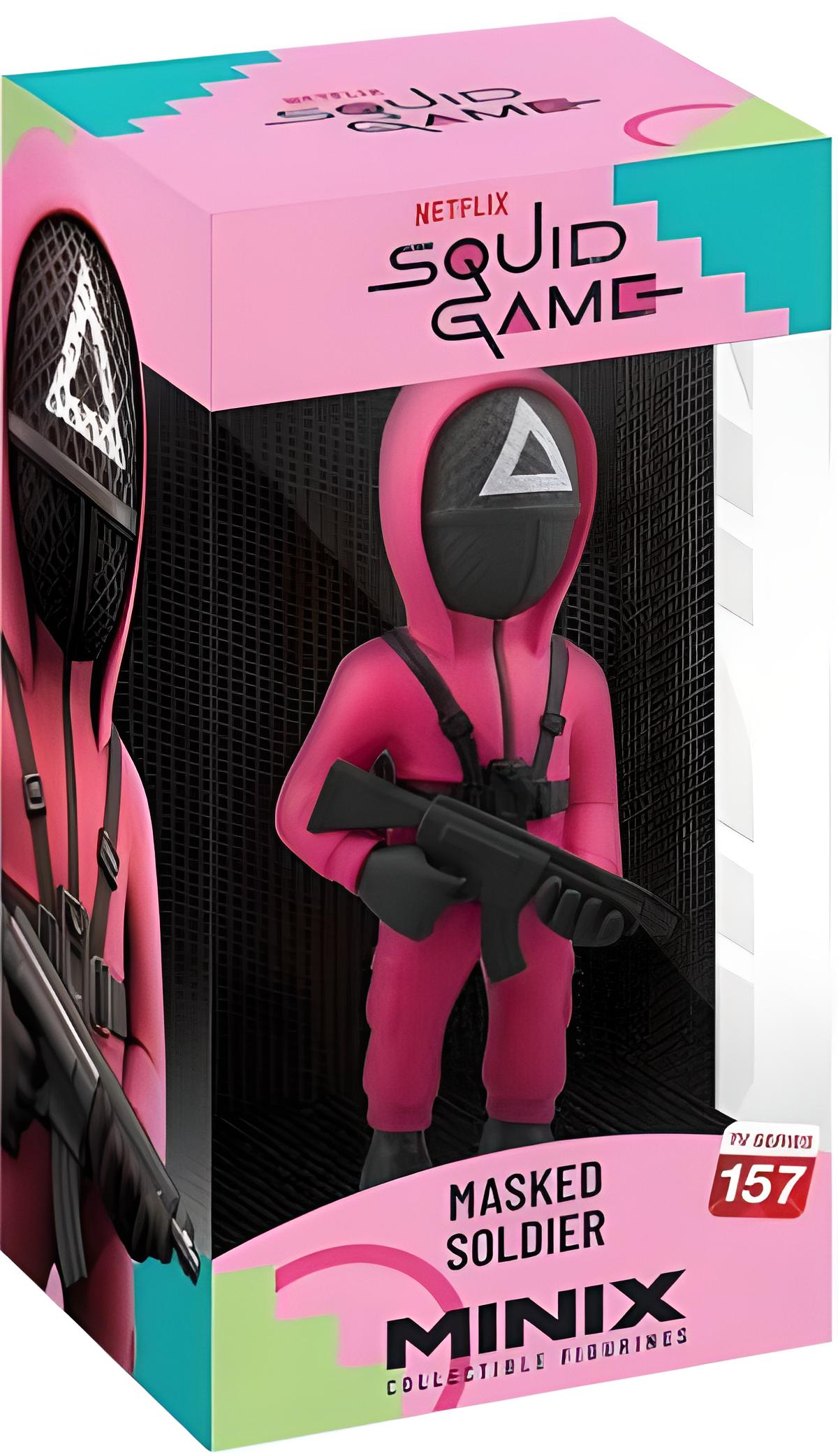 Squid Game Minix Figur Masked Triangle Guard 12 cm