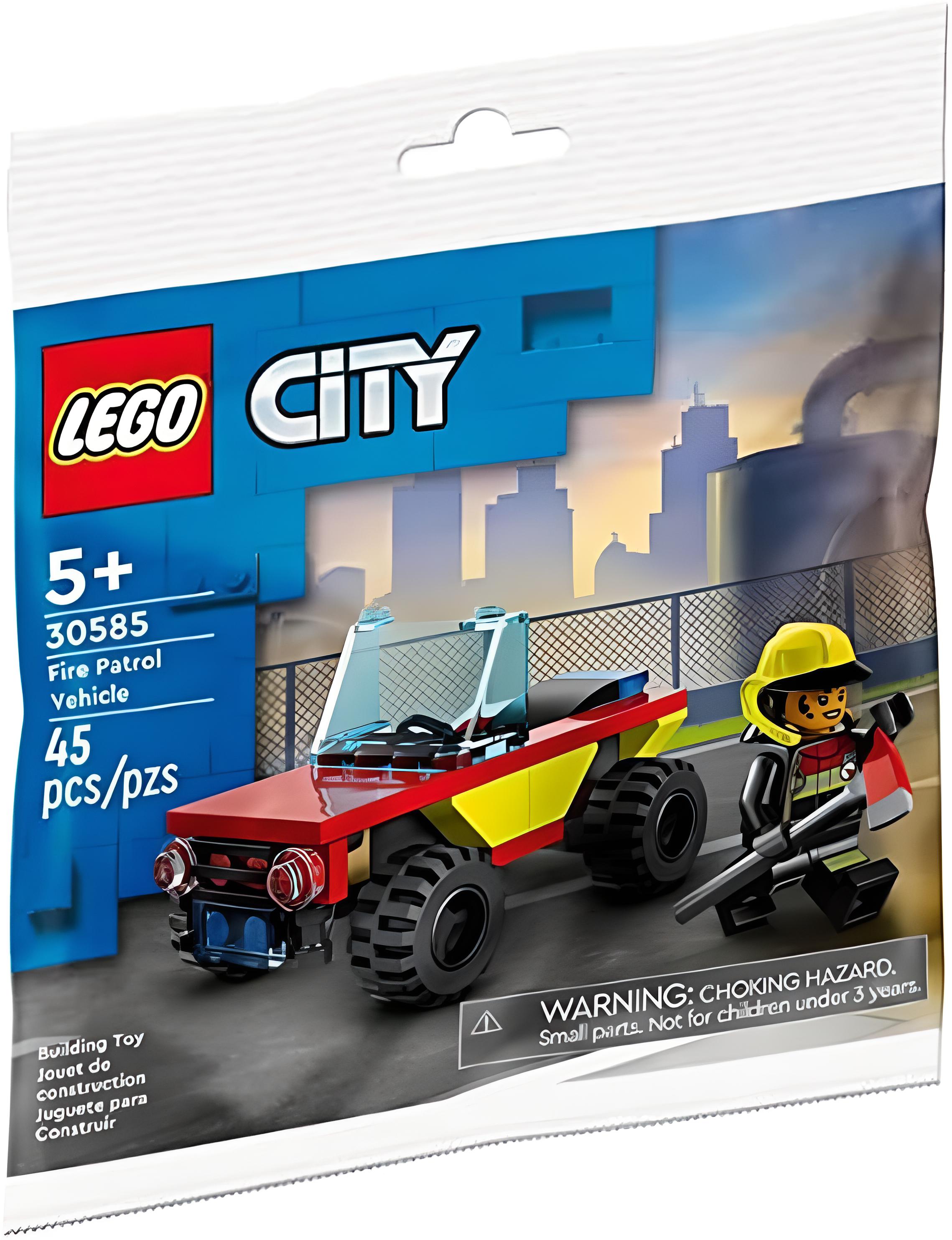 LEGO City 30585 Feuerwehr Wagen mit Figur Feuerwehrmann Feuerwehrauto